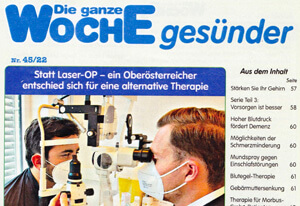 Prof. Dr. Siegfried Priglinger und Priv.-Doz. DDr. Nikolaus Luft im Magazin Die Woche